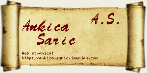 Ankica Sarić vizit kartica